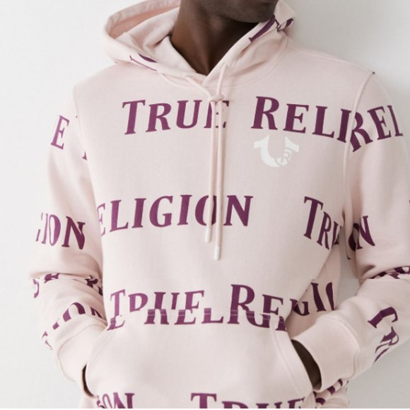 True Religion Other - true religion lilac logo hoody.